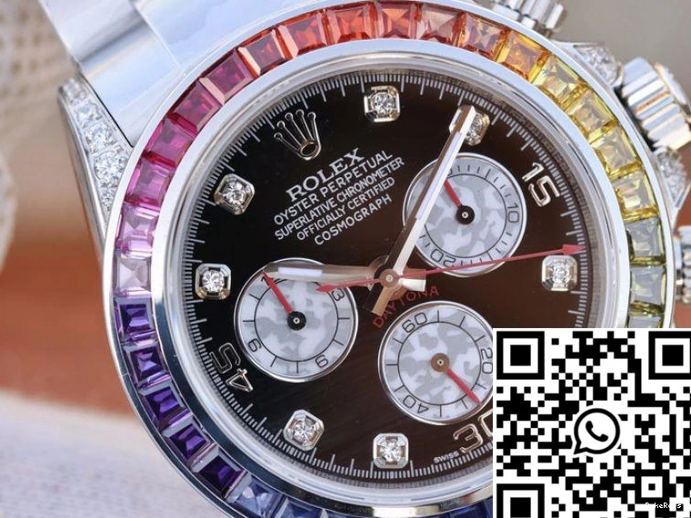 Cosmograph Dial Rolex BL 116595RBOW Factory Black Daytona Rainbow 0407